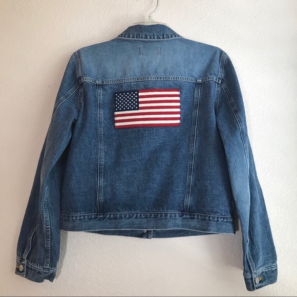 vintage polo jean jacket